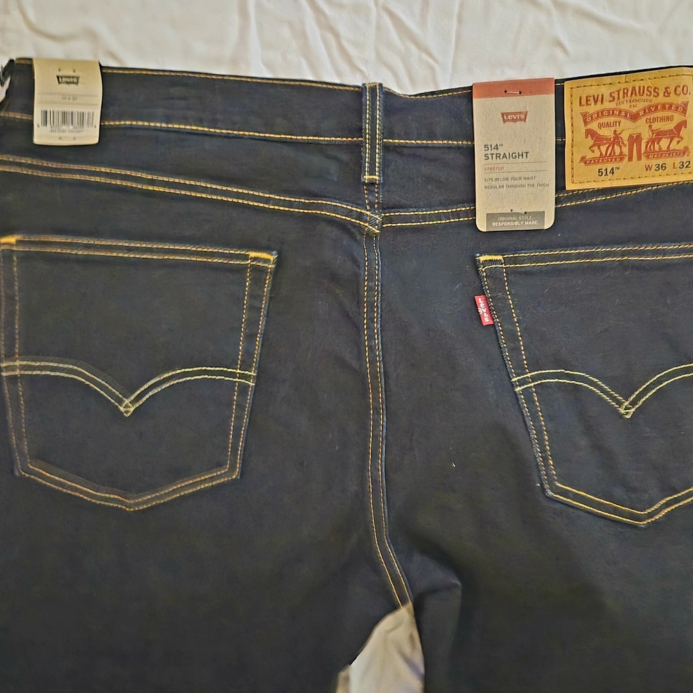 Levi's Men's Black Straight Jeans